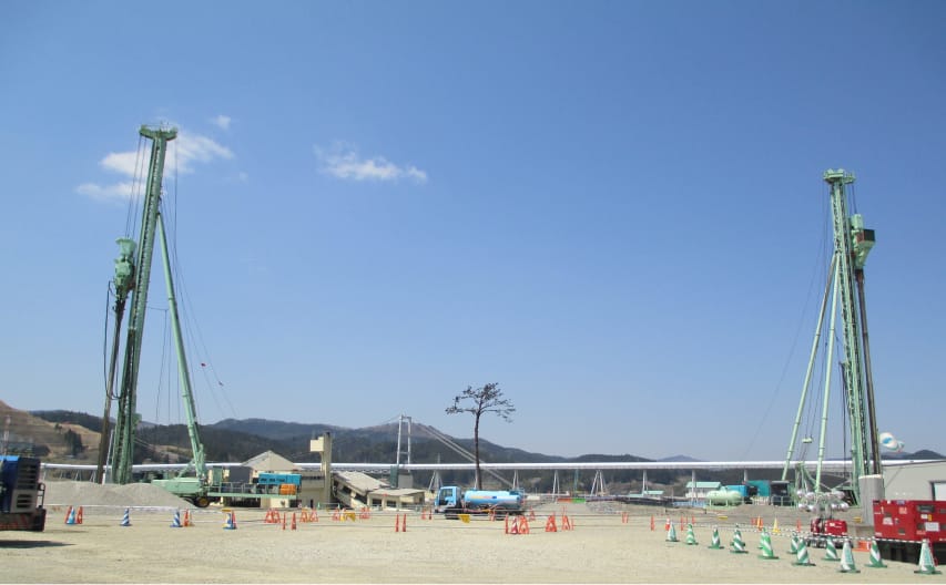 岩手県陸前高田市地盤改良工事（2014年）